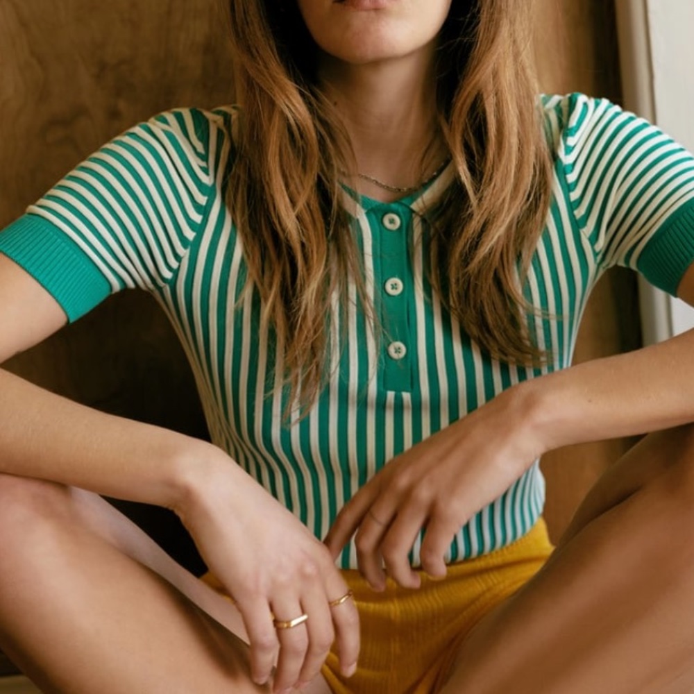 Ribbed polo